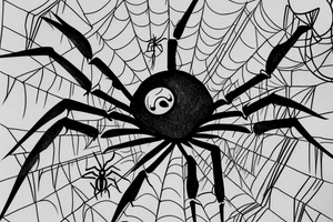spider drawn by the children tattoo idea