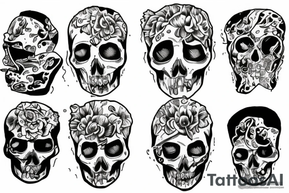 A tattoo around the kneecap tattoo idea