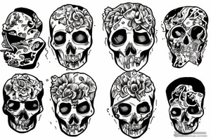 A tattoo around the kneecap tattoo idea