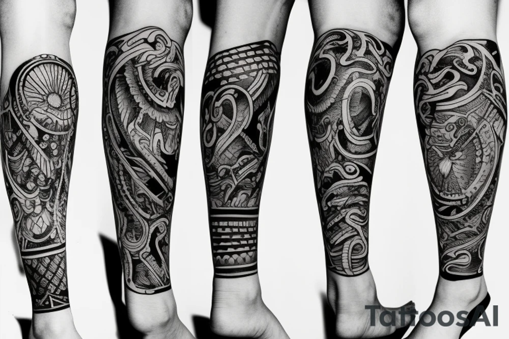 A tattoo around the kneecap tattoo idea