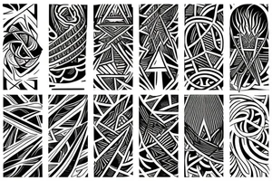 Forearm phoenix fineline geometric tattoo idea