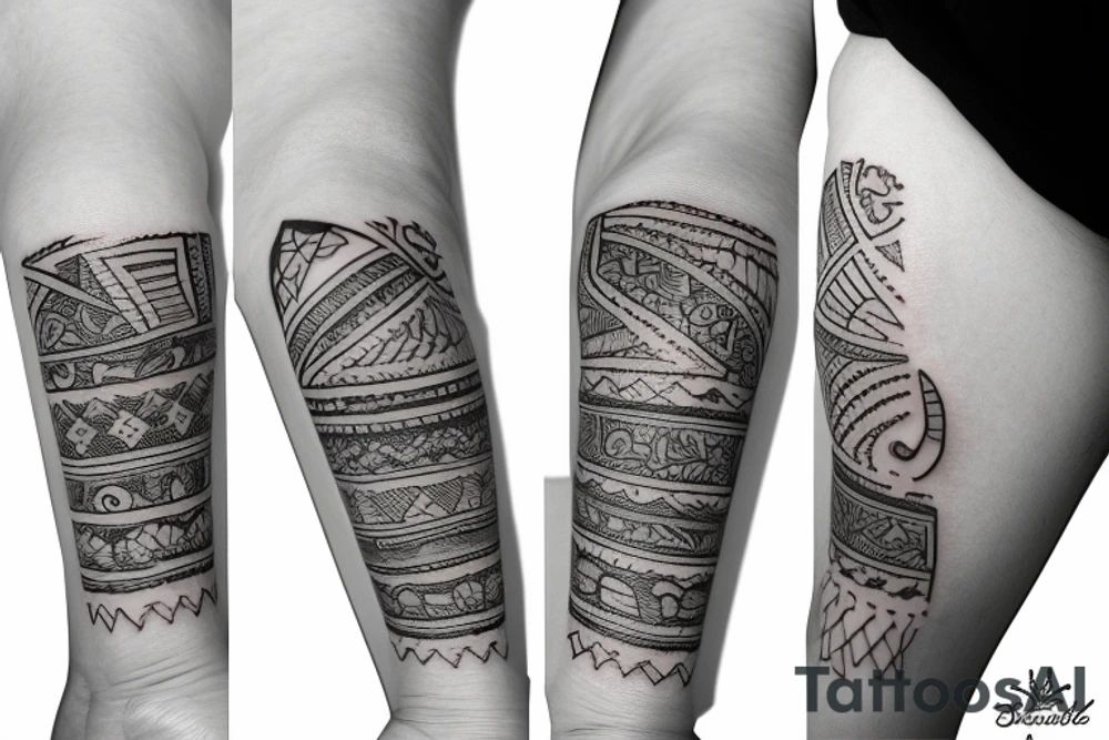 pair bracelete around ankle tattoo idea