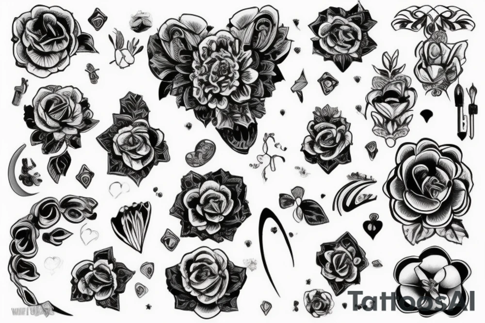 Голова орла а также рядом волна на предплечье tattoo idea