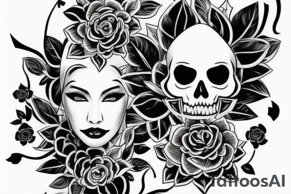 Голова орла а также рядом волна на предплечье tattoo idea