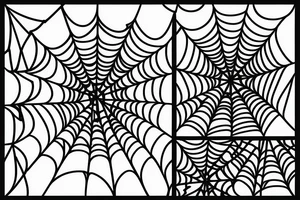 spiderweb with letter N tattoo idea