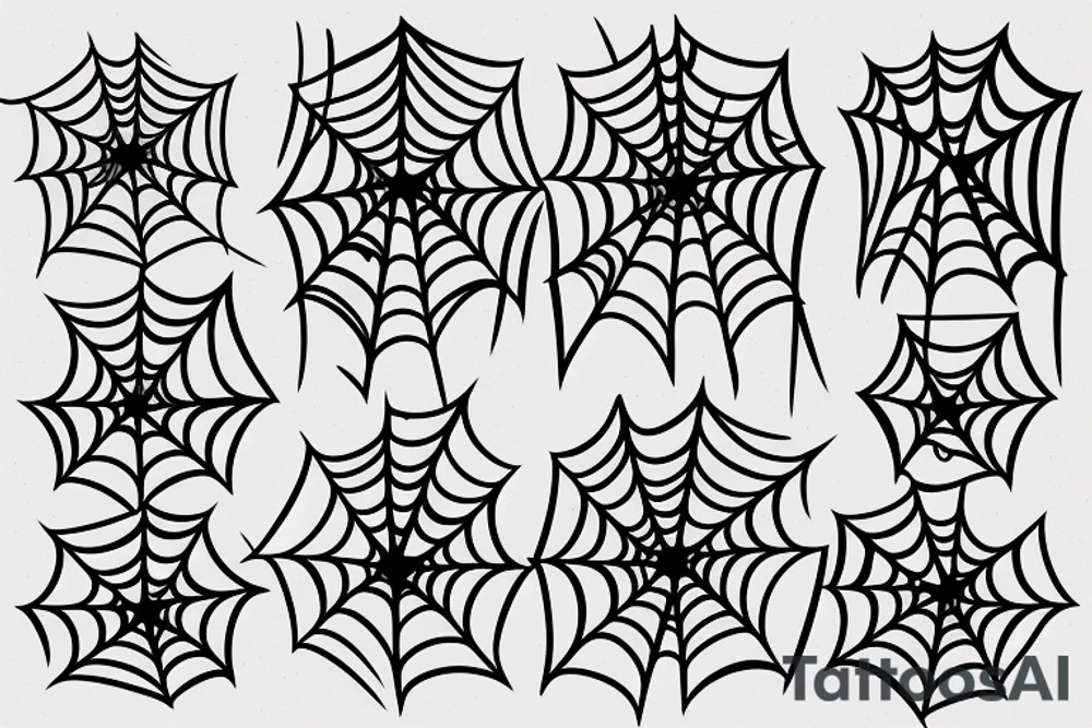 spiderweb with letter N and a small spider tattoo idea