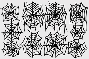 spiderweb with letter N and a small spider tattoo idea