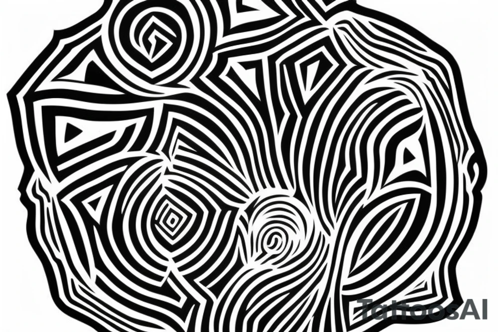 geometric tattoo for taurus tattoo idea