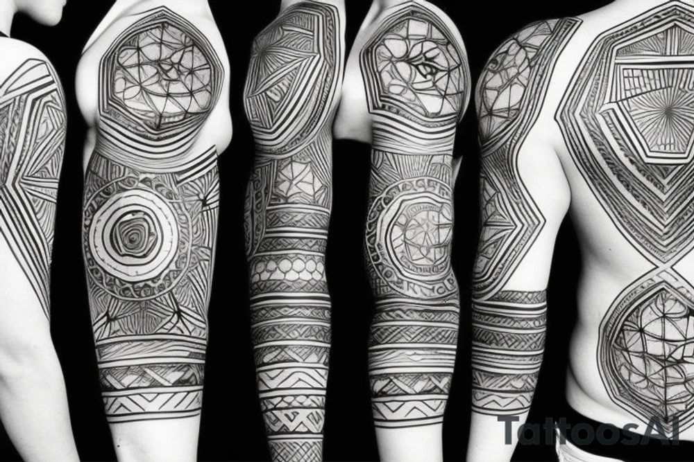 geometric tattoo for taurus tattoo idea