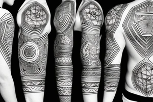geometric tattoo for taurus tattoo idea