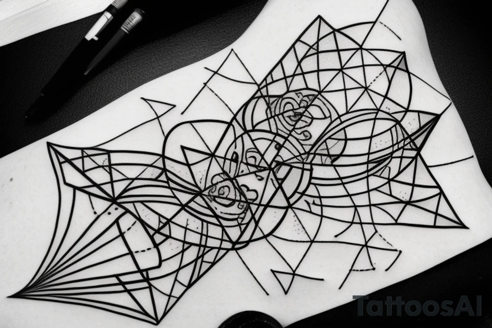 Geometric Taurus Constellation Tattoo tattoo idea Geometric Taurus Constellation Tattoo tattoo idea