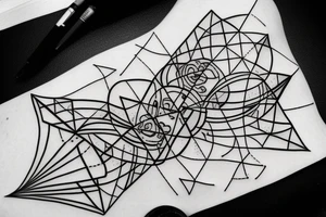 Geometric Taurus Constellation Tattoo tattoo idea