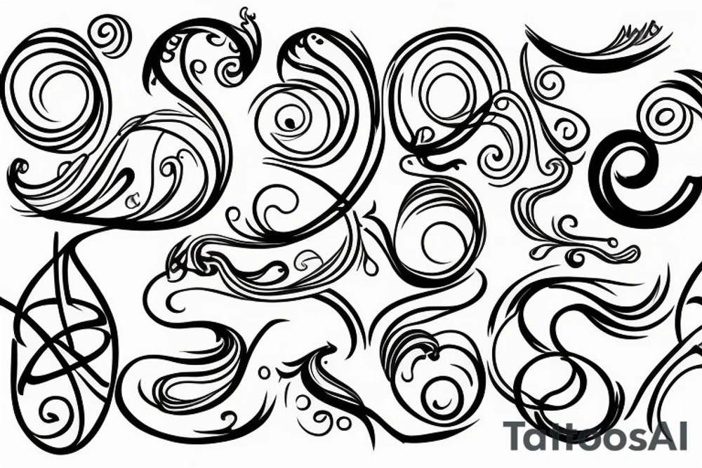 bandura curve tattoo idea