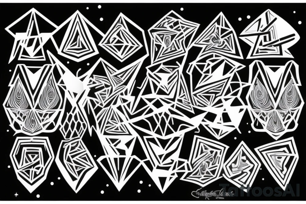 Geometric Taurus Constellation Tattoo 11.05.1987 tattoo idea