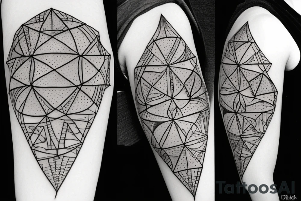 Geometric Taurus Constellation Tattoo with day 11 may 1987 on stars tattoo idea