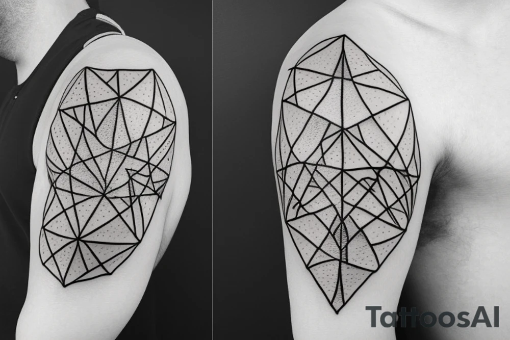 Geometric Taurus Constellation Tattoo with day 11 may 1987 on stars tattoo idea