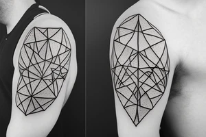 Geometric Taurus Constellation Tattoo with day 11 may 1987 on stars tattoo idea