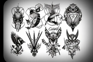 cuckoo sward big ears tattoo idea