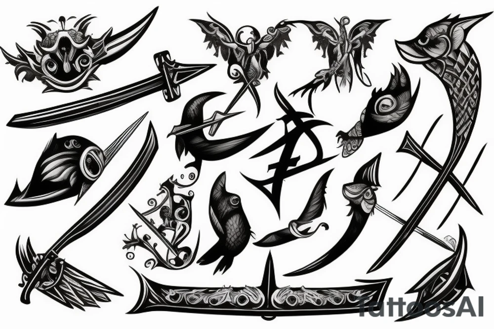 cuckoo sword big ears tattoo idea