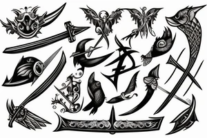 cuckoo sword big ears tattoo idea