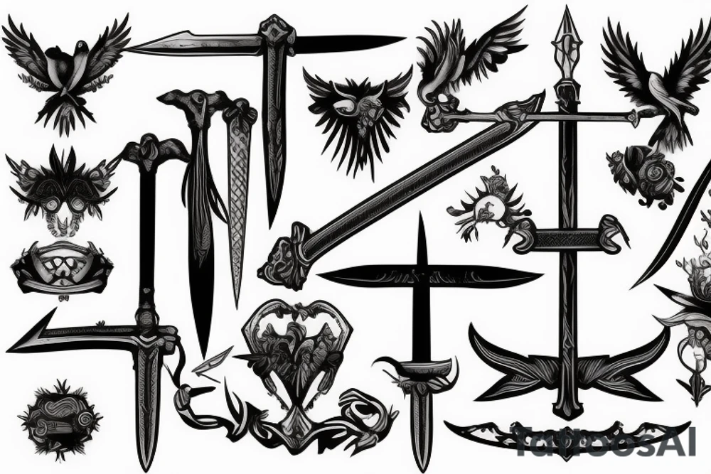 cuckoo sword tattoo idea