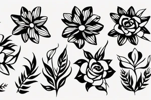 minimalistic flower based tattoo for collar bone tattoo idea