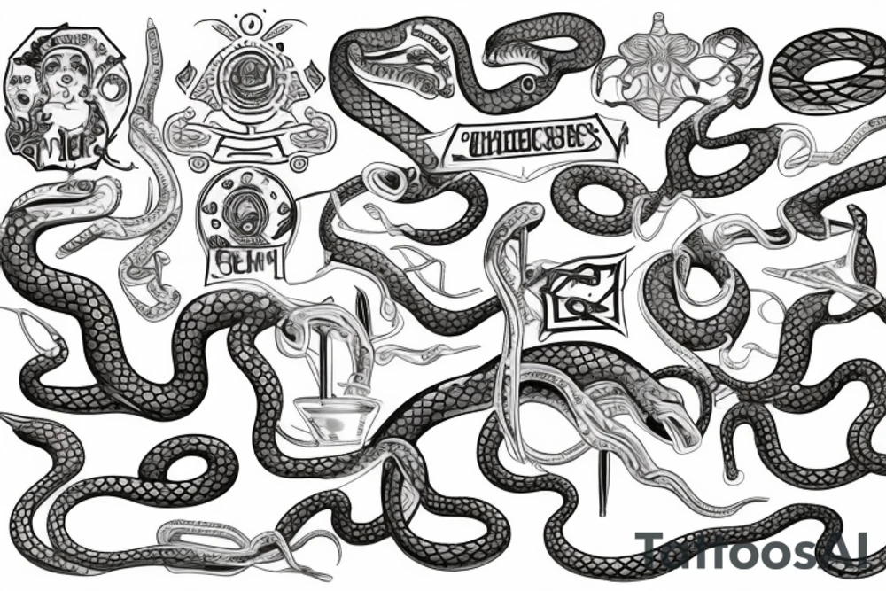 asclepius snake 
Run
Doctors tattoo idea