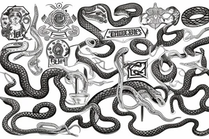 asclepius snake 
Run
Doctors tattoo idea