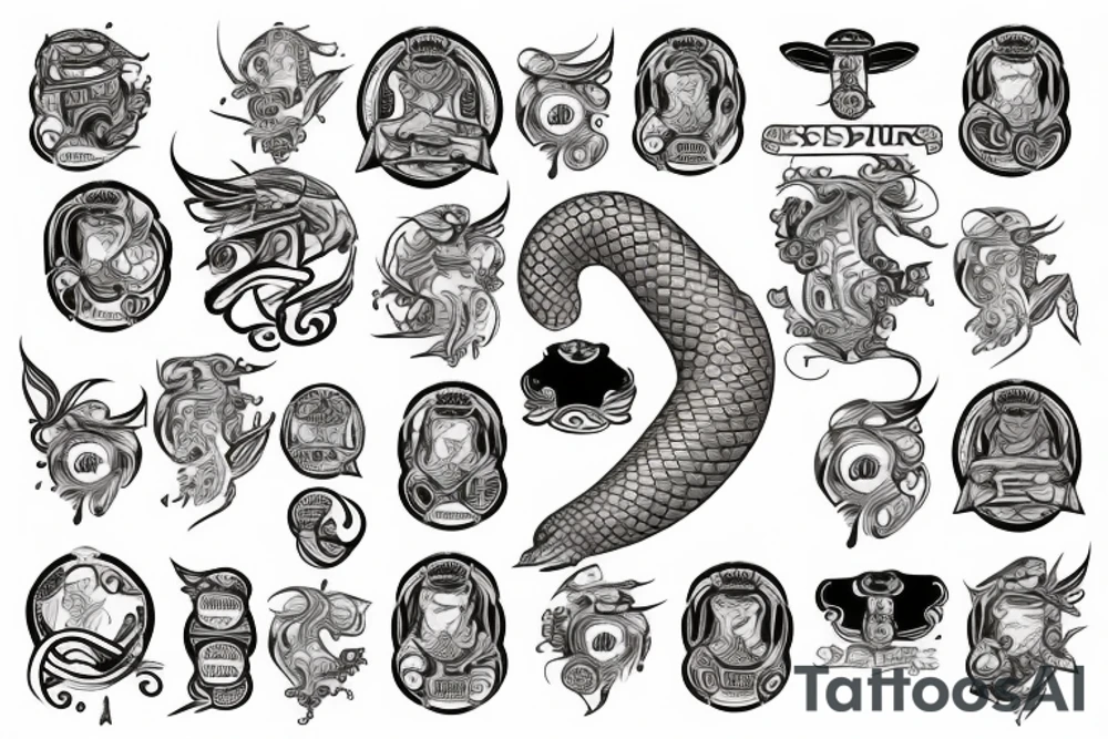 asclepius snake 
Run
Doctors tattoo idea
