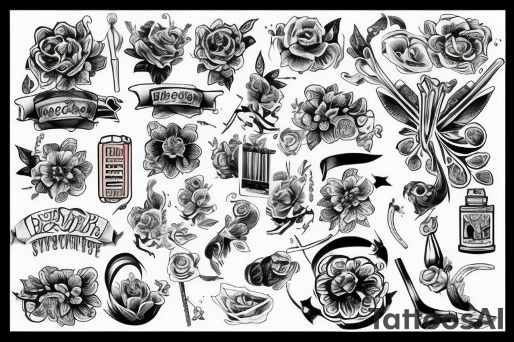 Кукла вуду сидит в иголках tattoo idea