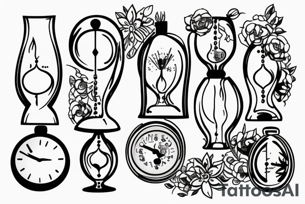 hourglass tattoo idea