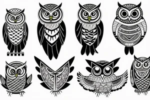 A scale with an owl tattoo idea