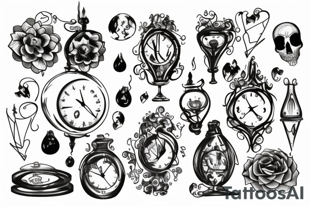 hourglass tattoo idea