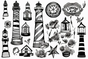 lighthouse tattoo idea