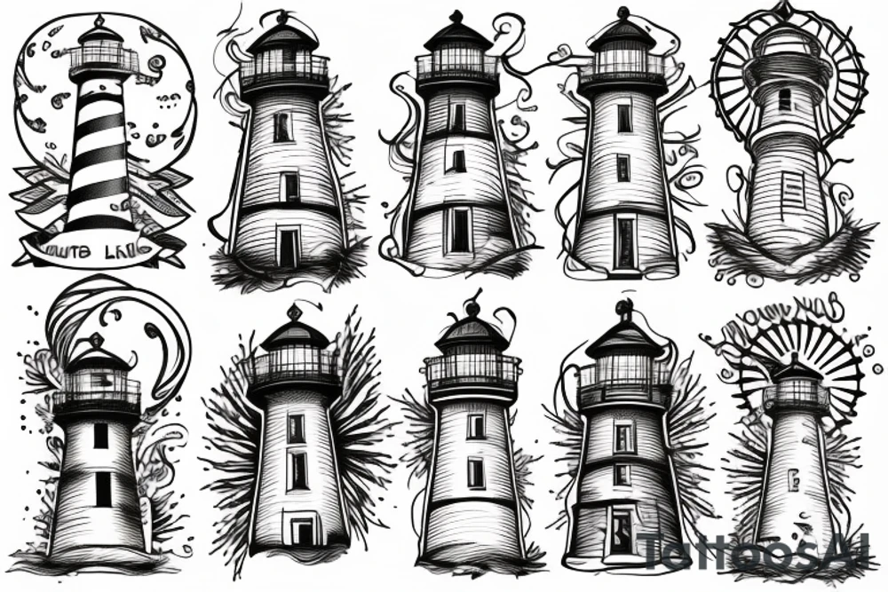 lighthouse tattoo idea