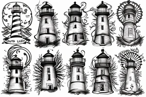 lighthouse tattoo idea