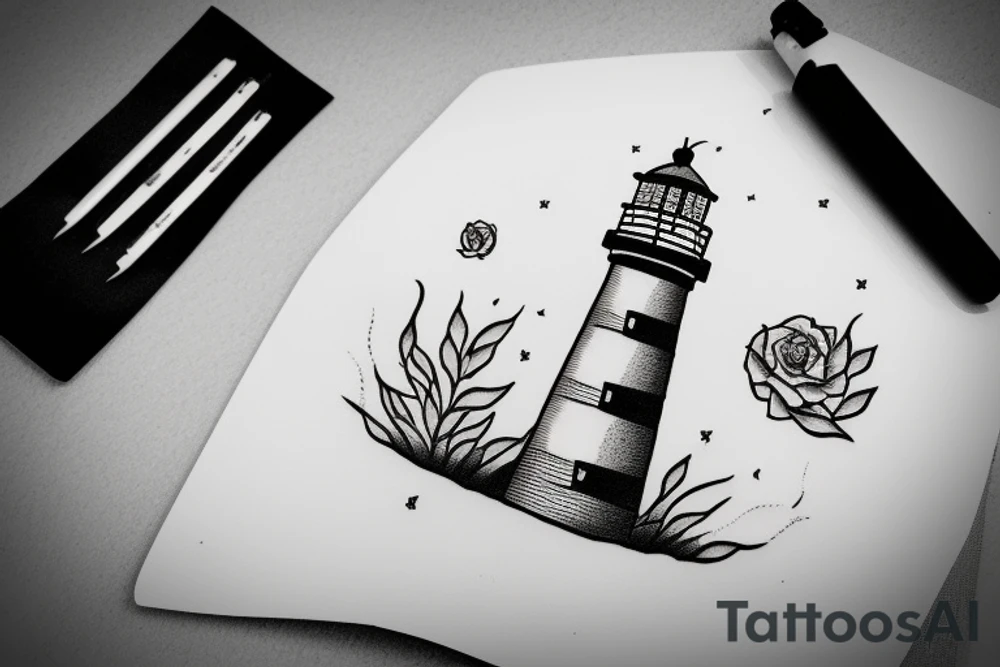 lighthouse tattoo idea