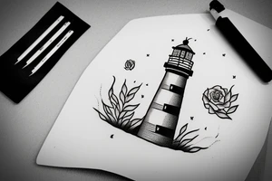 lighthouse tattoo idea