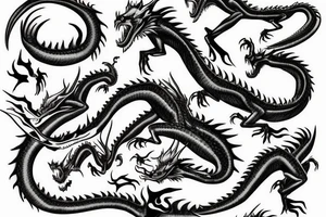 Screaming Dragon tattoo idea