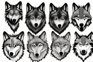 a wolf tattoo idea