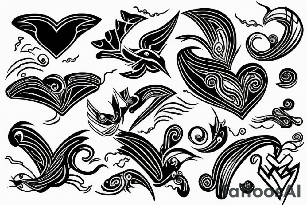 Flying Swift in the Heart tattoo idea