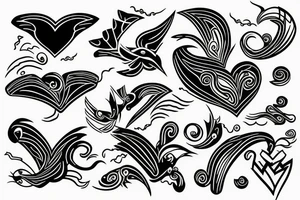 Flying Swift in the Heart tattoo idea