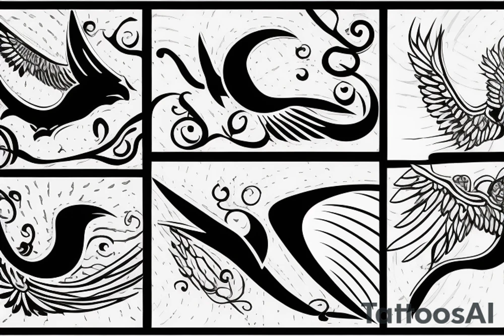 Flying Swift in the Heart tattoo idea