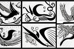 Flying Swift in the Heart tattoo idea