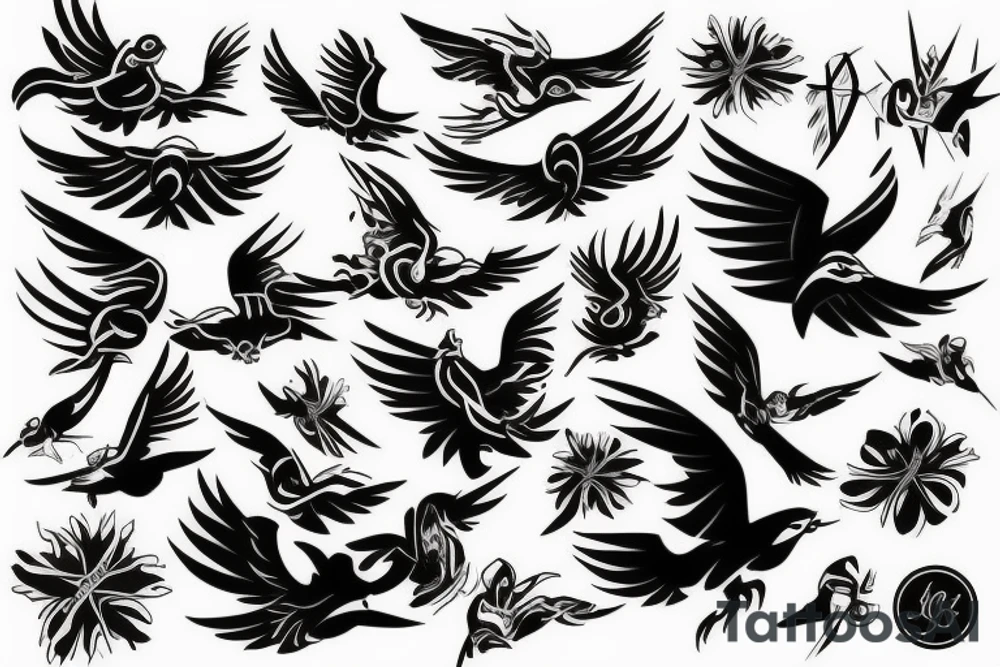 Flying Swift tattoo idea