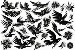 Flying Swift tattoo idea