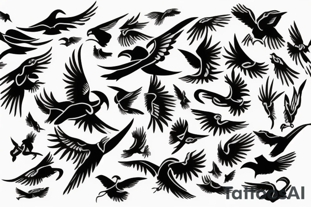 Flying Swift tattoo idea