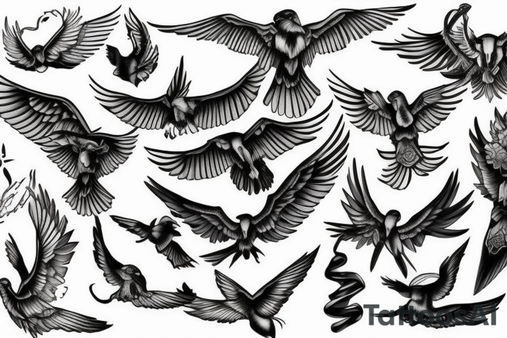 Flying Swift tattoo idea