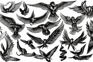 Flying Swift tattoo idea