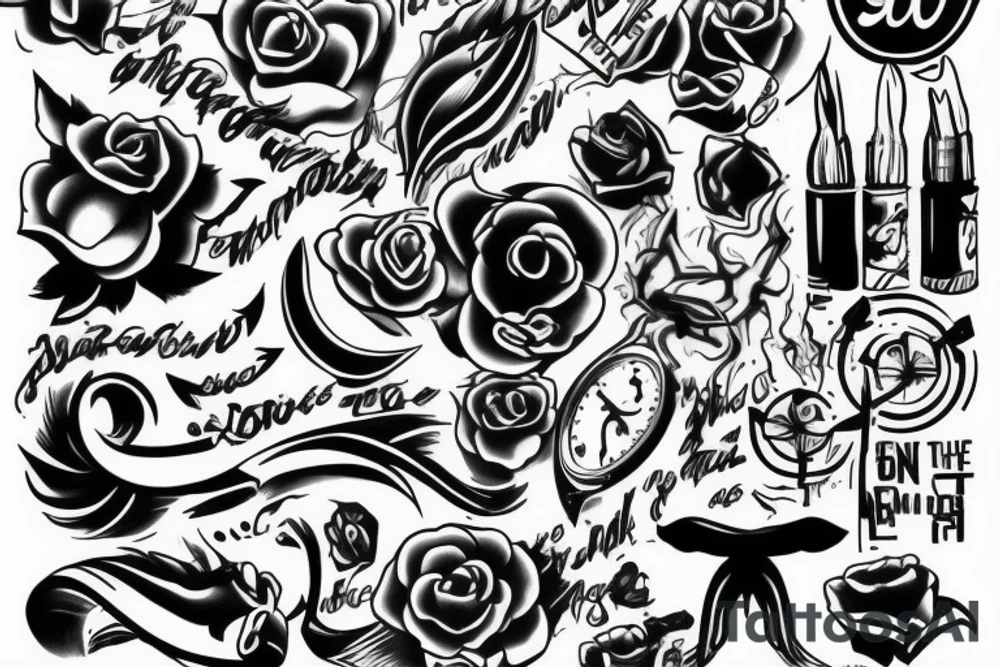 11:59 is the last minute of the day tattoo idea
